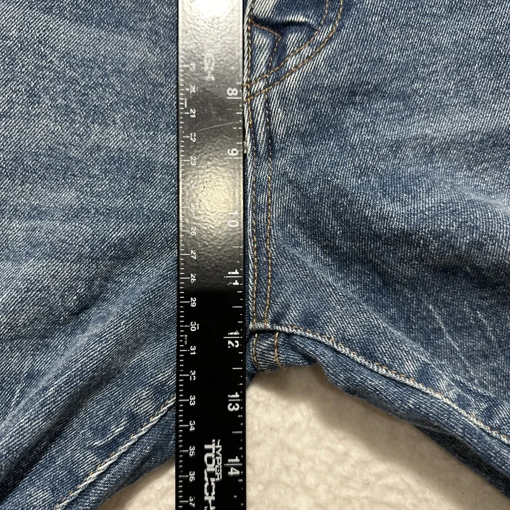True Religion Men's Jeans Size 38‎ Ricky No Flap Relaxed Straight Denim Blue
